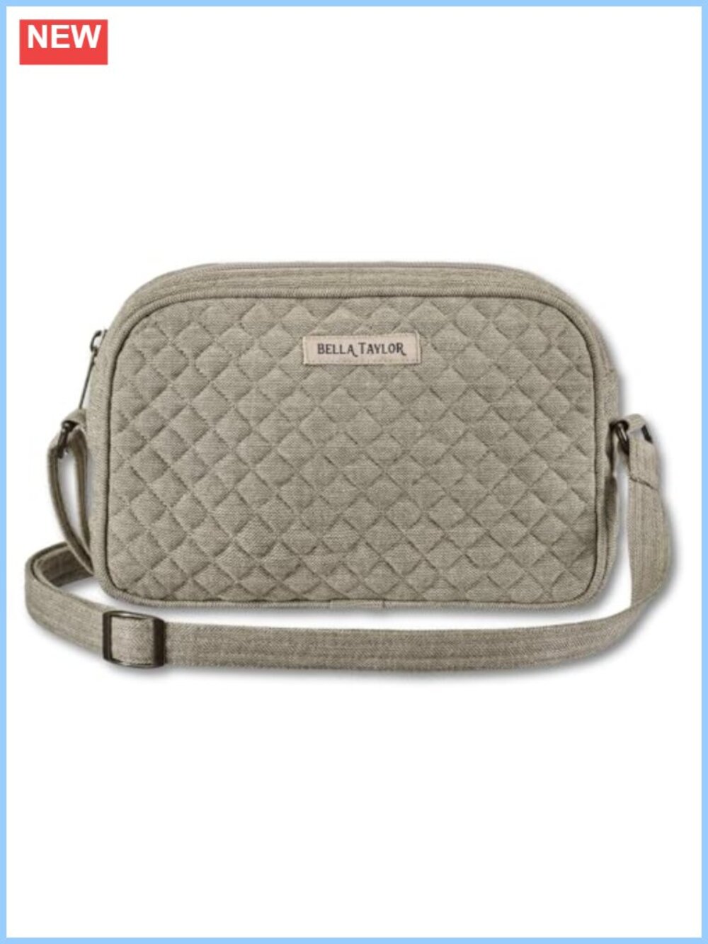 Quilted Crossbody Bag Cotton Adjustable Strap Women's Everyday Purse